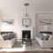 Ekena Millwork Diane Ceiling Medallion (Fits Canopies up to 6 1/4"), 24"OD x 3 5/8"ID x 1 1/4"P, Warm Silver CM24DIWSS - alternate 3
